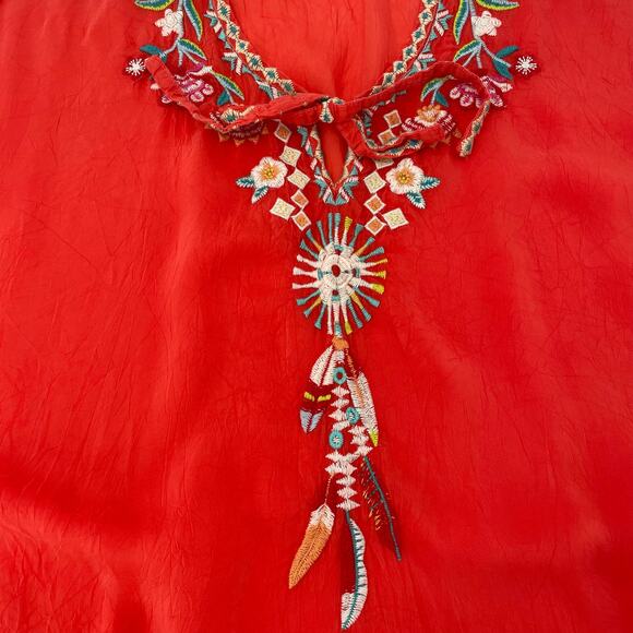 Johnny Was Women's Dakota Poncho Style Tunic Top, Boxy, Sz. S Boho Peasant - Picture 4 of 10